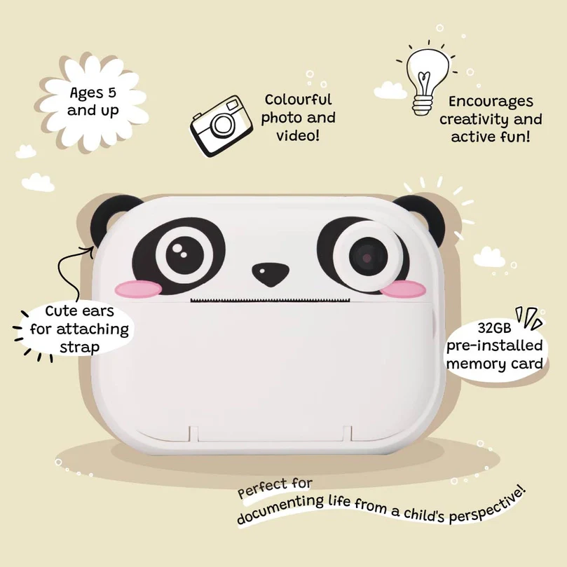 KIIMENTO Panda Print Camera - Image 2