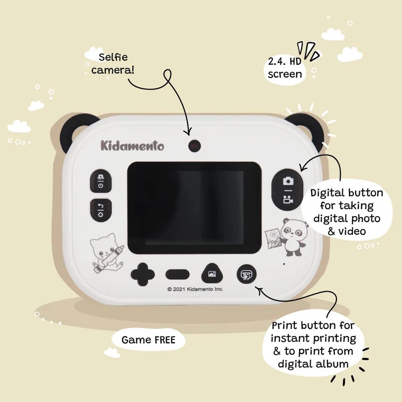 KIIMENTO Panda Print Camera - Image 3