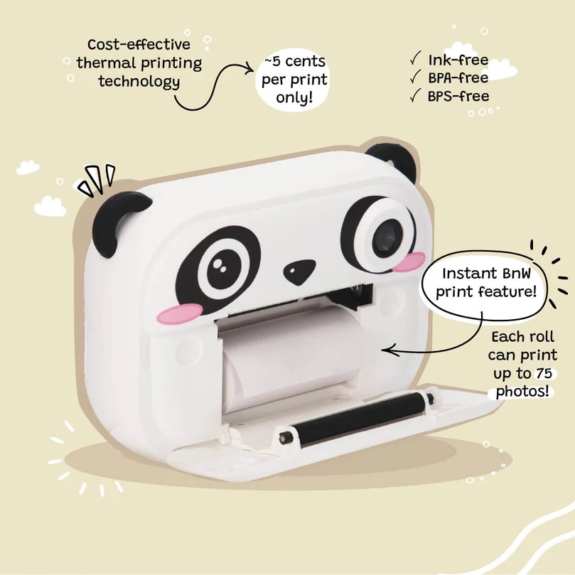 KIIMENTO Panda Print Camera - Image 4