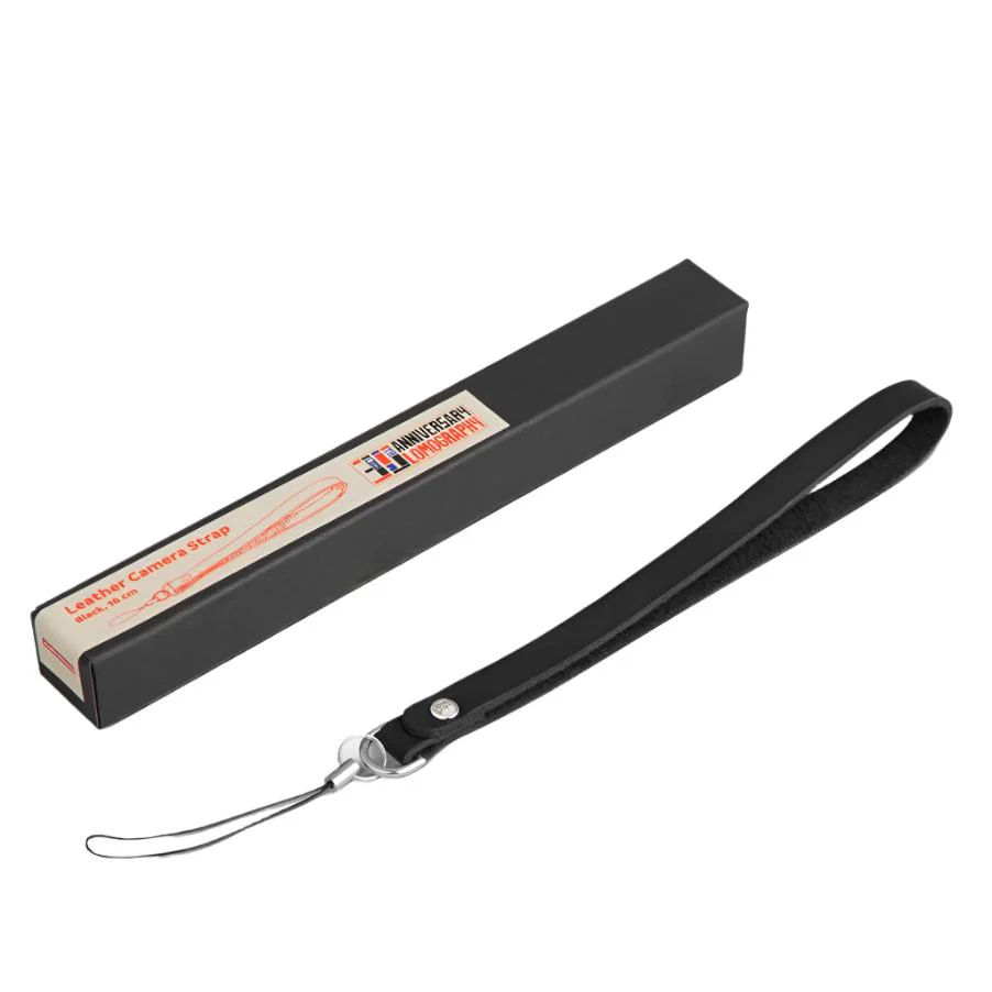 LOMO Black Leather Wrist Strap