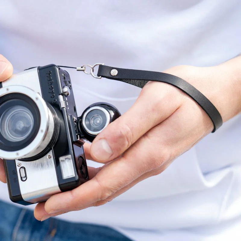 LOMO Black Leather Wrist Strap - Image 4