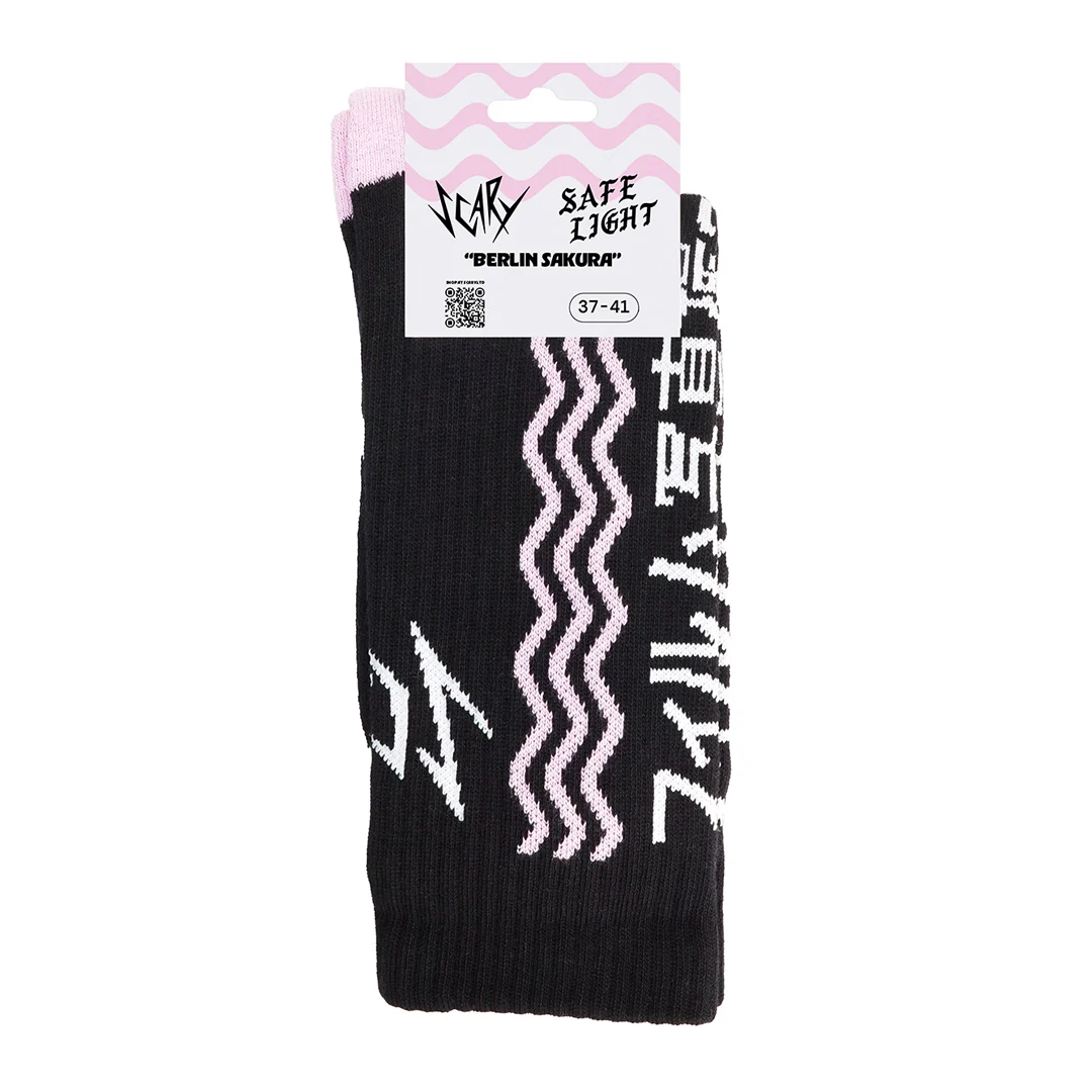 SAFELIGHT X SCARY "Berlin Sakura" Socks - Image 2