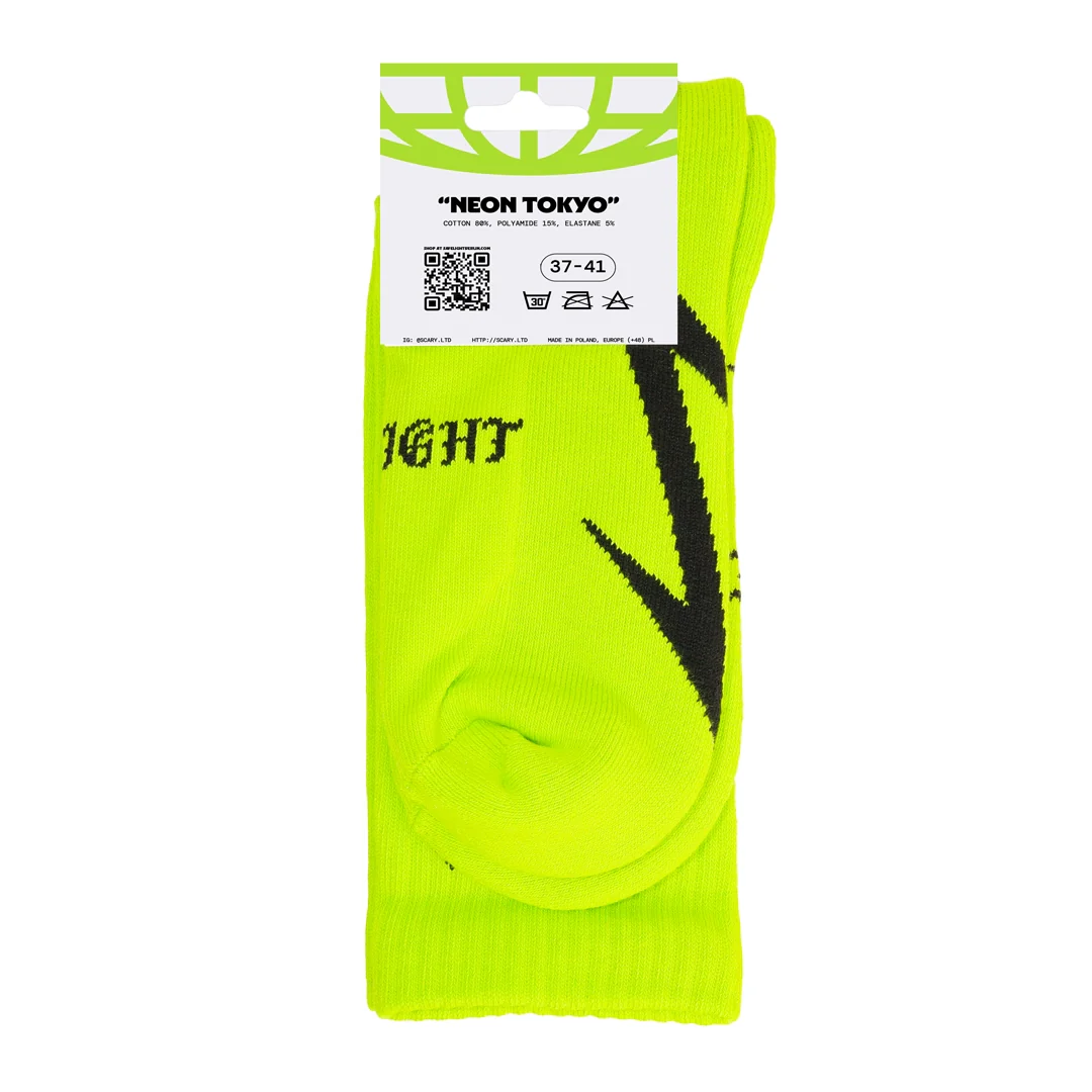 SAFELIGHT X SCARY "Neon Tokyo" Socks - Image 3