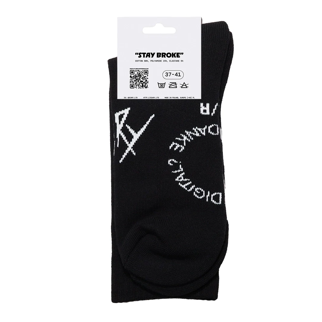 SAFELIGHT X SCARY "Stay Broke" Socks - Image 3